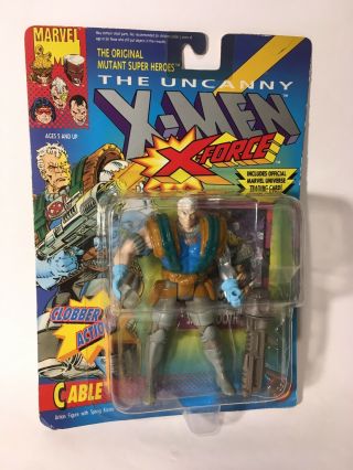The Uncanny X Men X - Force Cable Figure With Clobber Action Marvel Toy Biz