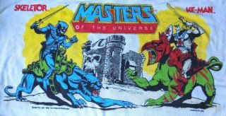 Vintage Masters Of The Universe He Man Skeletor Beach Towel 1980 