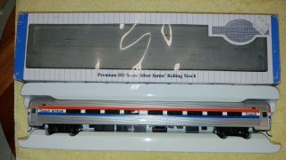 Bachmann Ho Silver Series 13107 85 " Amfleet Phase Iii Amtrak Passenger Car.  (9b