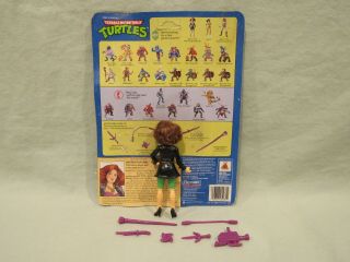 TMNT 1992 April O ' Neil Ravishing Reporter Complete With Full File Card 2