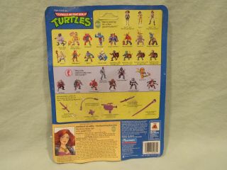 TMNT 1992 April O ' Neil Ravishing Reporter Complete With Full File Card 3