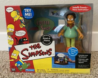 The Simpsons Interactive Bowl - A - Rama Environment With Apu Playmates 2001