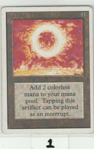 Heavily Played Sol Ring Unlimited Hp Singles Mtg Magic The Gathering