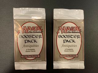 Magic The Gathering (2x) Empty Antiquities Booster Packs