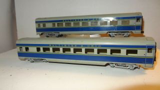 Vintage Varney Ho Scale B&o Streamline Passenger Cars - Coach S - 3 - Metal W/o/b