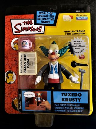 The Simpsons / Tuxedo Krusty / Series 13 World Of Springfield By Playmates / Nib