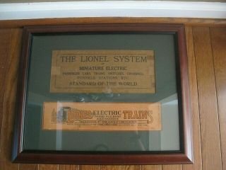 Vintage Lionel Lines Wood Framed Art Picture 20 " X16 "