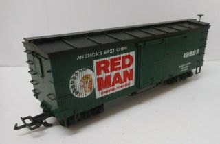 Delton 4255r Red Man Chewing Tobacco Box Car G Scale