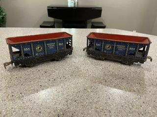 Vintage Passenger Car Set Of 2 Yellowstone Park Line Northern Pacific