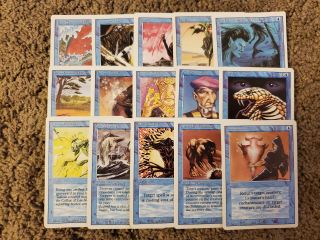 1x MTG REVISED 3rd EDITION Complete Common Set INCLUDES BASIC LANDS 90 Cards 2