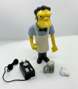 2001 The Simpsons Wos Interactive Figure - Moe Szyslak - Series 3 - Complete