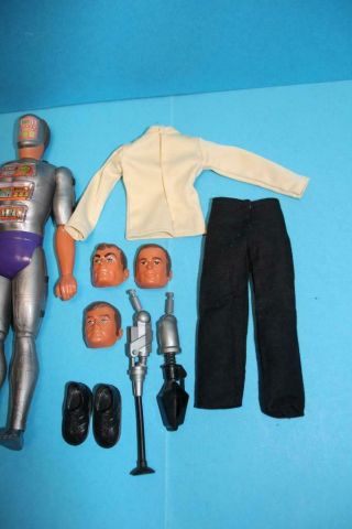 Six million Dollar man Doll figure MASKATRON COMPLETE 1976 enemy robot 3