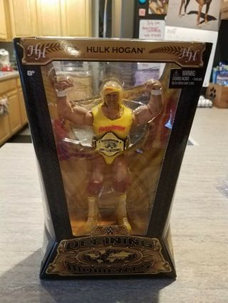Wwe Mattel Defining Moments Elite Hulk Hogan Wrestling Figure Wwf With Case