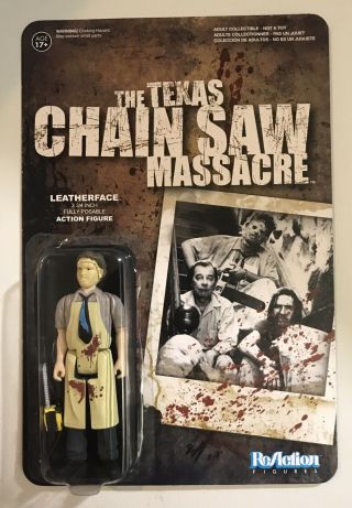 Funko Reaction Figure Texas Chainsaw Massacre Horror Leatherface 3 3/4 Retro