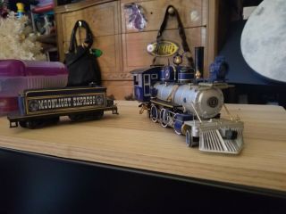 Bachmann Hawthorne Village Moonlight Express Powered Steam Engine On3o