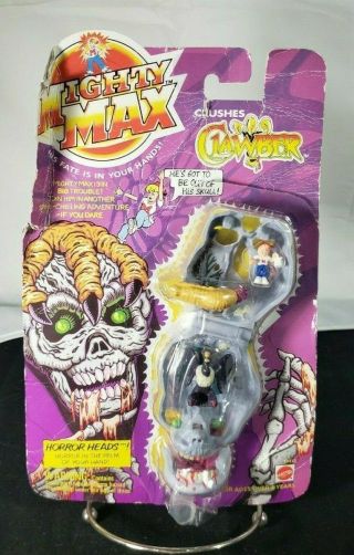 Mighty Max Crushes Clawber Horror Heads 1994 (talon) Non Card