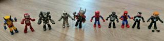 Marvel Mini - Mates (spider - Man,  Venom,  Iron Man,  War Machine,  Wolverine,  Thor)
