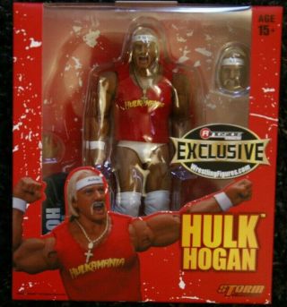 Wwe Ringside Exclusive Hulk Hogan Figure Storm Collectibles Elite Hulkamania Red