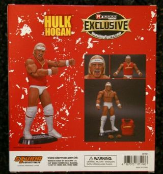 WWE Ringside Exclusive Hulk Hogan Figure Storm Collectibles Elite Hulkamania Red 2