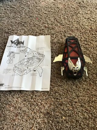Vintage 1984 World Events Voltron - Black Coffin Of Darkness With Paperwork