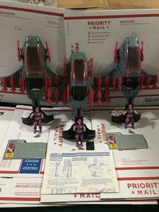 Gi Joe 1987 Cobra Sea Ray Complete W/pilot 3 - Pack