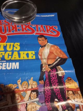 WWF LJN Poster Brutus The Barber Beefcake Titan Sports WWE VTG 2