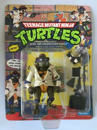 Teenage Mutant Ninja Turtles Undercover Don 1990 Action Figure Unpunched