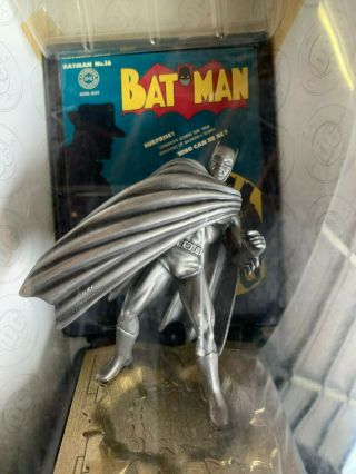 Dc Comic Book Champions Golden Age 1943 Batman Fine Pewter Statue Nib