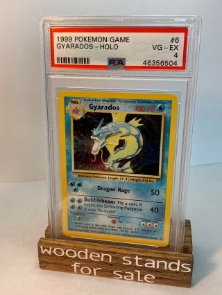 Psa 4 Vg - Ex Gyarados 6/102 Base Set Holo Pokemon Trading Card