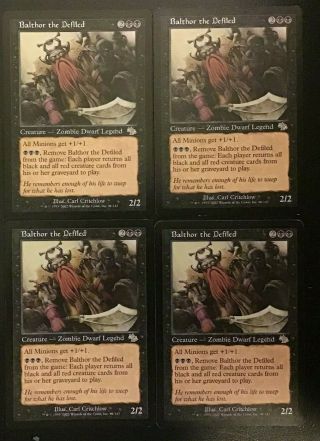 Balthor The Defiled - Judgment - Mtg - Magic:the Gathering,  Lp,  Playset X4