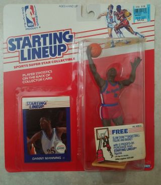 1988 Danny Manning Starting Lineup Nba Basketball Action Figure La Clippers