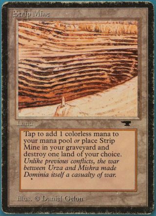 Strip Mine (d Tower) Antiquities Heavily Pld Uncommon Card (113159) Abugames