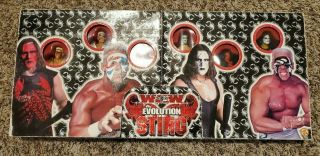 2000 Toy Biz Wcw The Evolution Of Sting 6 Pack Action Figures