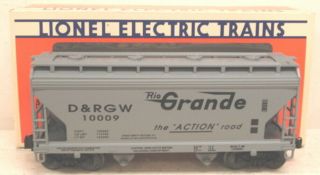Lionel 6 - 17008 Denver & Rio Grande Western Standard O 2 - Bay Hopper Car Ln/box