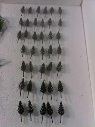 38 Small Pine Trees,  N Scale Plus Bonus