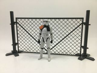 Custom Chain Link Fence 1:18 Scale For 3.  75 Inch Figure Diorama Gi Joe Arah