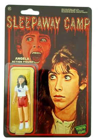 Sleepaway Camp Angela 3/4 " Custom Figure On Foil Card Distraction_figures