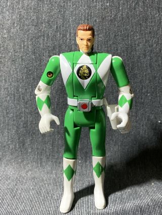 Vintage 1993 Bandai Green Power Ranger: Action Figure Flip Head