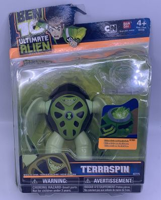 Ben 10 Ultimate Alien Terraspin Action Figure - 2010 Bandai Cartoon Network