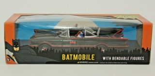 Classic Batmobile Model Car With Batman And Robin Figures,  Scale 1:24