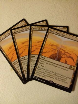 4x Field Of The Dead M20 Mtg Magic The Gathering Core 2020