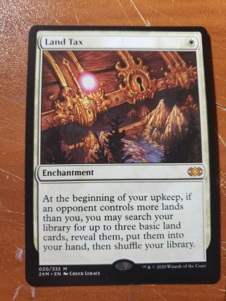 X1 Magic The Gathering Double Masters Land Tax Pack Fresh