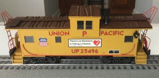 K - Line O Scale Up Union Pacific Classic Extended Window Caboose 25496