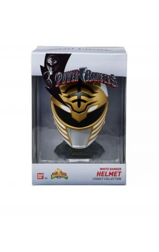 Power Rangers Legacy Mighty Morphin Helmet Display Set,  White Ranger