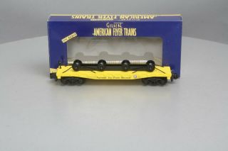 American Flyer 6 - 48226 S Scale Work Train Flatcar Ln/box