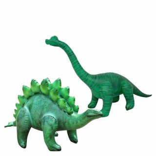 Jet Creations Inflatable Stegosaurus Brachiosaurus 2 Pack Dinosaur Great For Poo