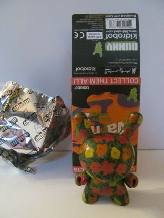 Kidrobot - Andy Warhol Dunny Series 2 - Vinyl Mini - Flowers - Opened