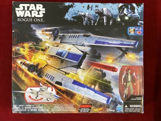 Disney Star Wars Rogue One Rebel U - Wing Fighter W/cassian Andor Misb
