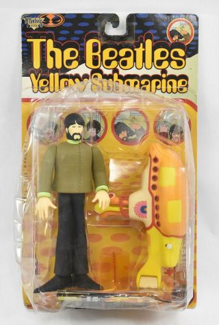The Beatles George With Yellow Submarine Figure Mcfarlane Toys 1999