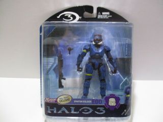 Halo 3 Series 2 Spartan Soldier Eod Blue W/ Interchangeable Armor Walmart Ex